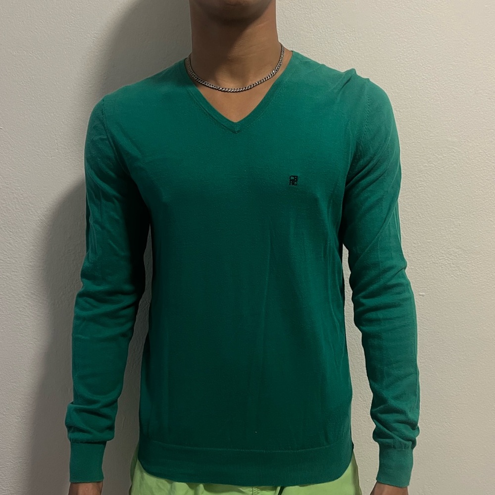 Carolina Herrera long sleeve v neck tee